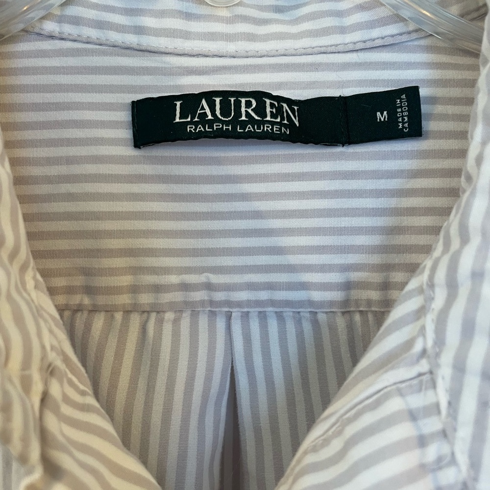 Ralph Lauren night shirt - cotton, striped, preppy - Picture 4 of 13